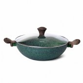 На фото Сковорода-вок Fissman MALACHITE 30 х 9 см (AL-4309.30)