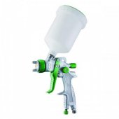 На фото Краскопульт пневматический Auarita HVLP 1.4 мм 70-110 л/мин 3.5 Бар 600 мл (H-827B-1.4)