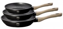 На фото Набор сковородок  Berlinger Haus Ebony Maple Collection 3 предмета BH-1724