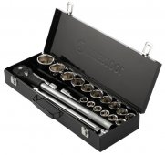 На фото Набор инструментов Intertool 3/4" 21ед. Cr-V STORM (ET-8321)