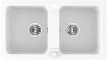 На фото Мойка для кухни Laveo Madagaskar белая (SGQ_620T)
