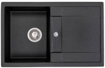 На фото Кухонная мойка Granado Valencia Black shine (0701)