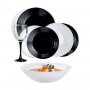 На фото Сервиз столовый Luminarc Harena Black&White 24 предмета (N2243 )