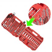 Набор инструментов 1/2" & 3/8" & 1/4" 181 ед INTERTOOL (ET-9181) На фото Набор инструментов 1/2" & 3/8" & 1/4" 181 ед INTERTOOL (ET-9181)