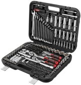 На фото Набор инструментов Intertool 1/2" & 3/8" & 1/4" 219ед. Cr-V STORM (ET-8219)