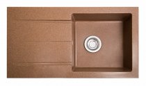 На фото Кухонная мойка Galati Quadro Teracota (701) (8738)
