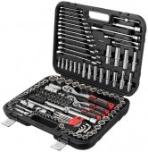 На фото Набор инструментов Intertool 1/2" & 3/8" & 1/4" 156ед. Cr-V STORM (ET-8156)
