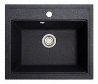 На фото Кухонная мойка Galati Patrat Grafit (201) (10489)