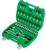 На фото Набор инструментов Intertool 46 шт 1/4" (ET-6046SP)