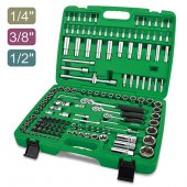 На фото Набор инструмента комбинированный Toptul 1/4" & 3/8" & 1/2" 151ед. (GCAI151R)