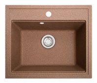 На фото Кухонная мойка Galati Patrat Teracota (701) (10493)