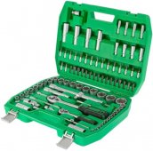 На фото Набор инструментов Intertool 1/2" & 1/4" 94ед (ET-6094SP)