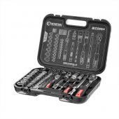 На фото Набор инструментов Intertool 1/2" & 1/4" 73 еденицы Cr-V (ET-8073)