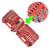 На фото Набор инструментов 1/2" & 3/8" & 1/4" 222 ед INTERTOOL (ET-9222)